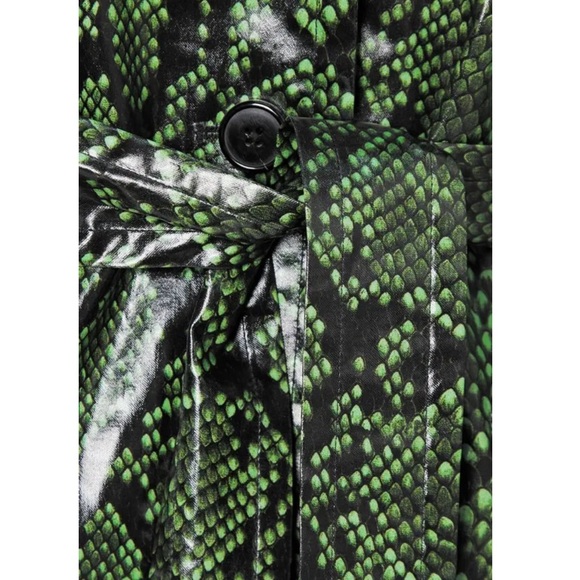 DRIES VAN NOTEN
Snake-Print Coated Cotton-Blend Trench Coat - Picture 2 of 7
